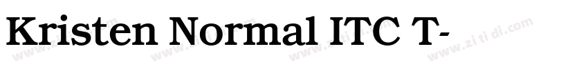 Kristen Normal ITC T字体转换